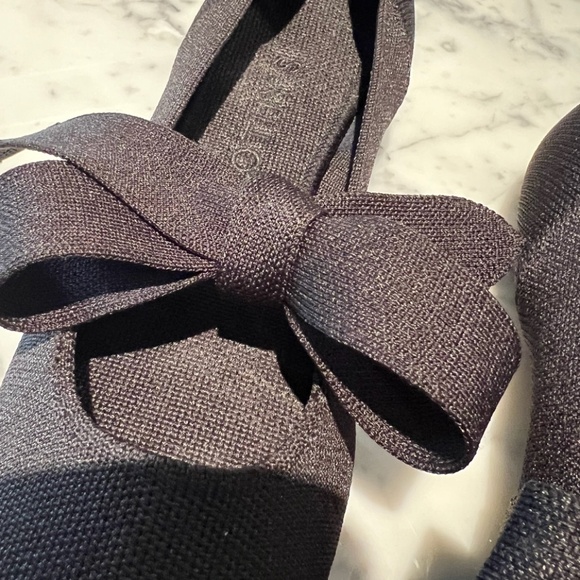 ROTHY'S RETIRED Black Pointed Toe Mary Jane Flats Size 9.5 - Picture 3 of 10